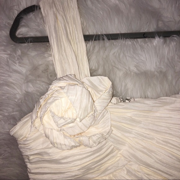 David’s Bridal city triangles one shoulder dress - Picture 5 of 7